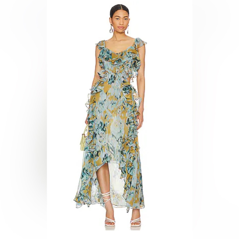 Misa Los Angeles Alessandra High Low Dress